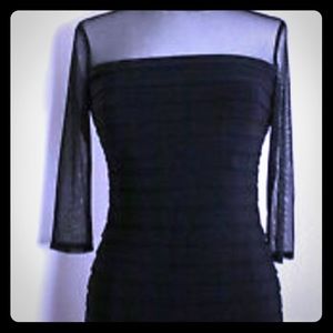 Adriana Papell Black Cocktail Dress